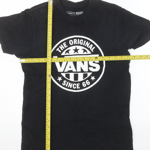 Vans Men's Black Small Classic Logo Graphic T-Shirt
