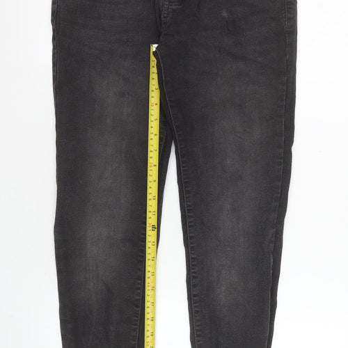 boohooMAN Men’s Black Slim Skinny Jeans Size 32 Dark Wash Denim