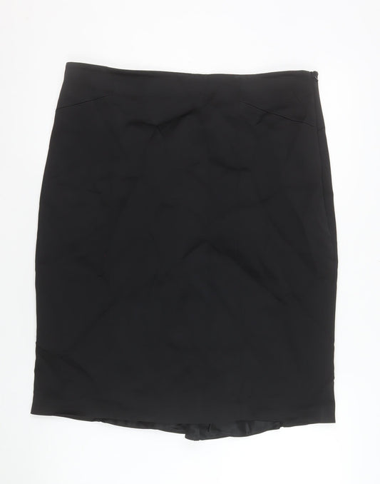 Coast Womens Black Size 18 Pencil Skirt Lined Formal Workwear