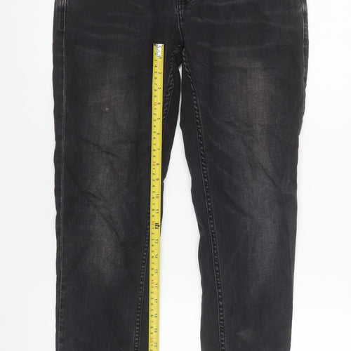Duck and Cover Men’s Black Slim Fit Straight Jeans 32R