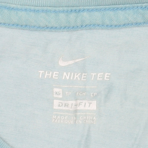 Nike Men’s Blue Dri-FIT Crew Neck Short Sleeve T-Shirt XS Sports Tee