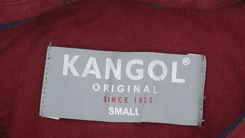 Kangol Men’s Red Polka Dot Short Sleeve Cotton Polo Shirt Size S
