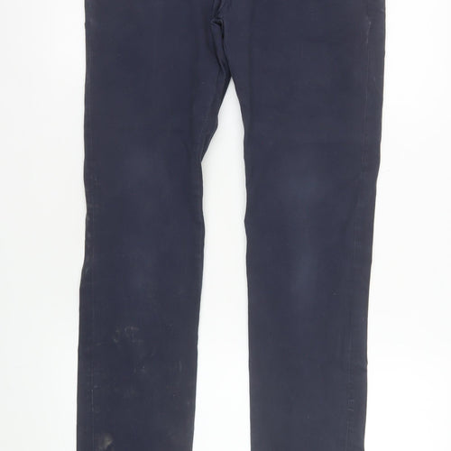 Very Women's Blue Chino Trousers Size 28 Slim Fit