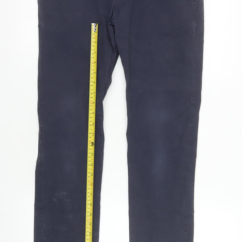 Very Women's Blue Chino Trousers Size 28 Slim Fit