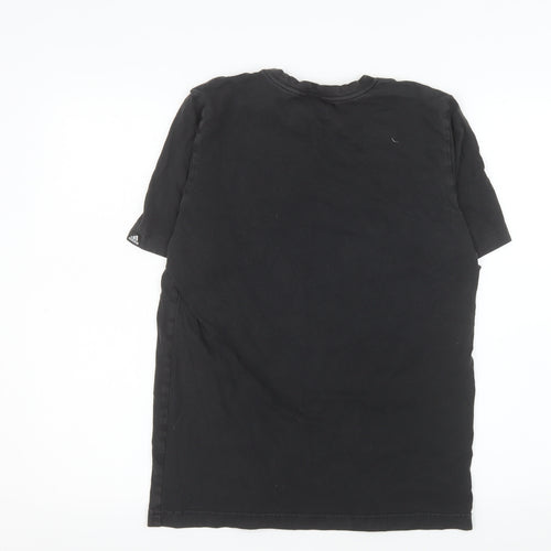 Adidas Men’s Black Cotton Logo Sports T-Shirt Size S