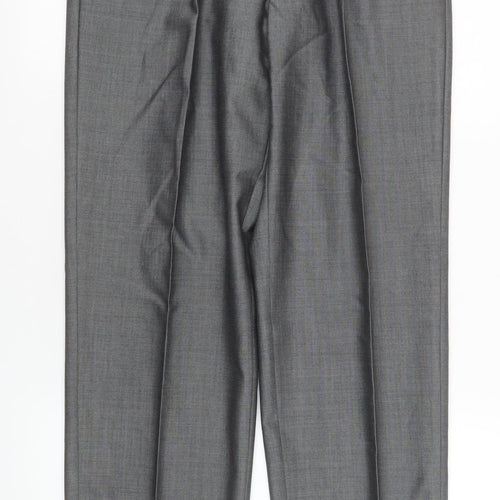 Torre Cerimonia Men's Grey Wool Blend Dress Pants 32R Formal Trousers