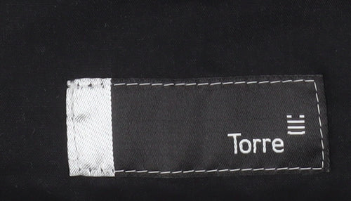 Torre Men’s Grey Wool Blend Pleated Dress Trousers Size 40S