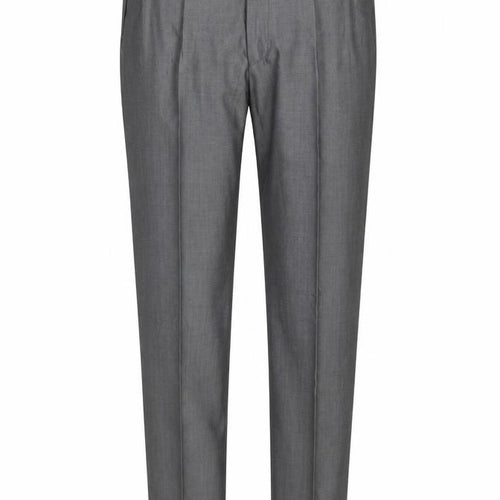 Torre Cerimonia Men's Grey Wool Mohair Blend Dress Trousers 40R