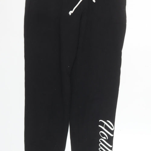 Hollister Womens Black Small Jogger Sweatpants 60 Cotton 40 Polyester