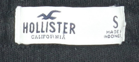 Hollister Womens Black Small Jogger Sweatpants 60 Cotton 40 Polyester