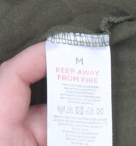 Ben Sherman Men's Khaki Green Crew Neck Cotton T-Shirt M