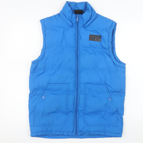 McKenzie Men's Blue Puffer Waistcoat Size S Regular Fit Polyester