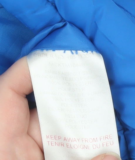 McKenzie Men's Blue Puffer Waistcoat Size S Regular Fit Polyester