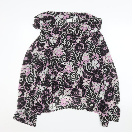 Covington Women’s Multicoloured Floral Chiffon Blouse 18 Plus Tunic Style