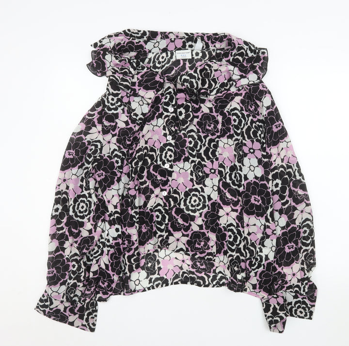 Covington Women’s Multicoloured Floral Chiffon Blouse 18 Plus Tunic Style