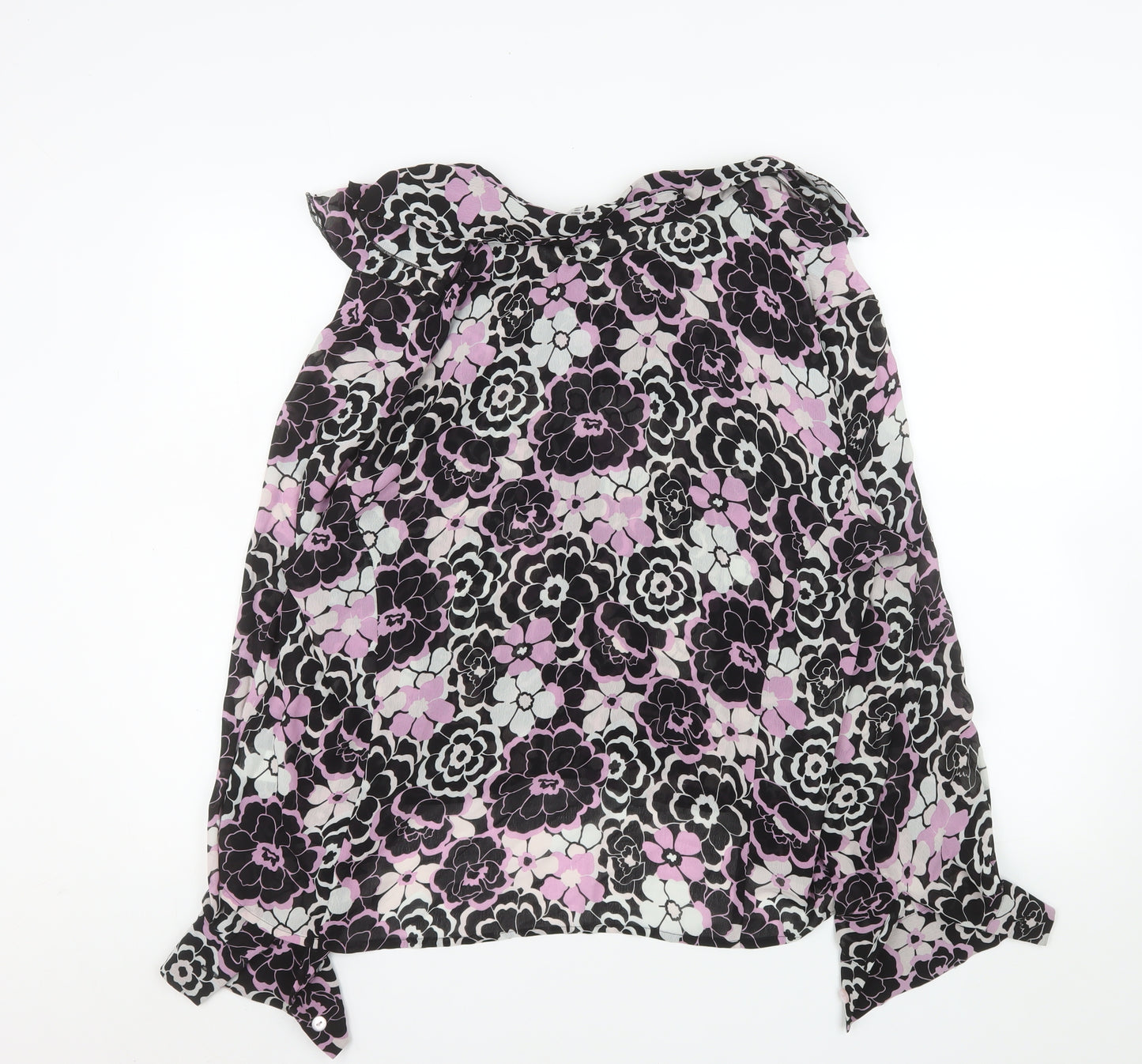 Covington Women’s Multicoloured Floral Chiffon Blouse 18 Plus Tunic Style