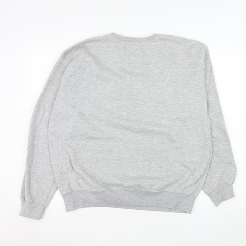 New York Popular Men's Grey Crew Neck Sweatshirt L