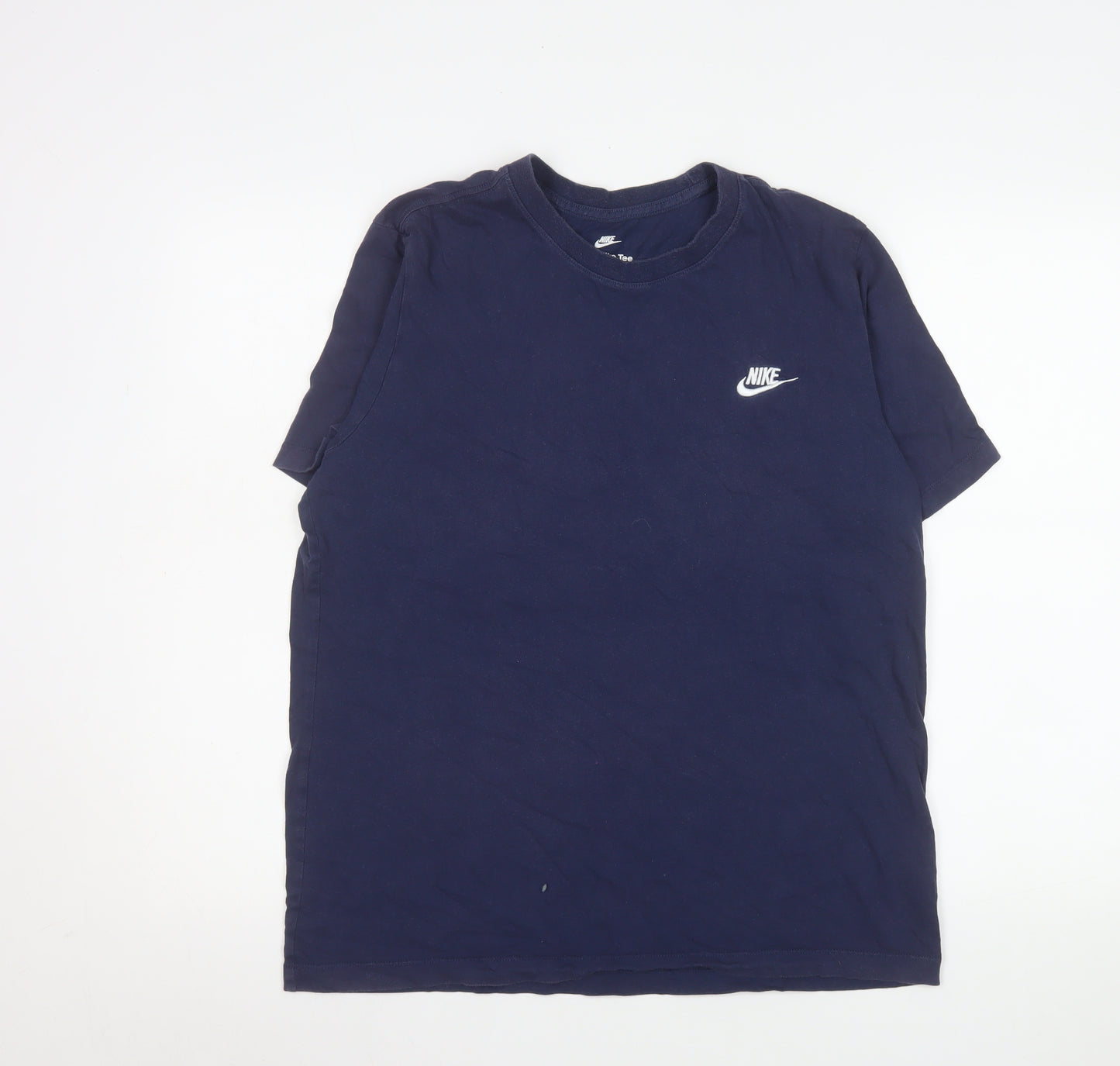 Nike Men’s Blue Large Crew Neck Sports Cotton T-Shirt