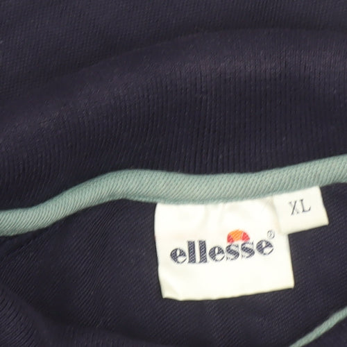Ellesse Men's Blue XL Vintage Polo Shirt Embroidered Sportswear