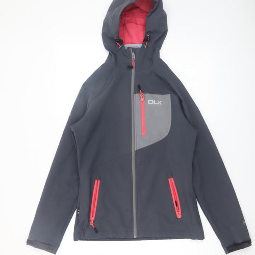 Trespass DLX Women's Grey Hooded Softshell Jacket XS Waterproof Windproof