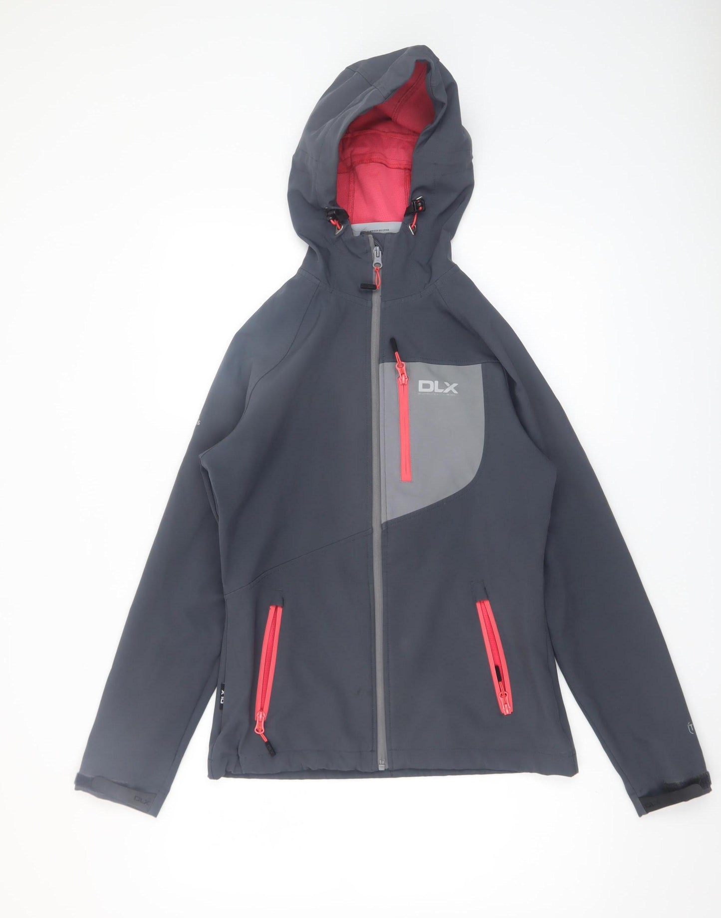Trespass DLX Women's Grey Hooded Softshell Jacket XS Waterproof Windproof