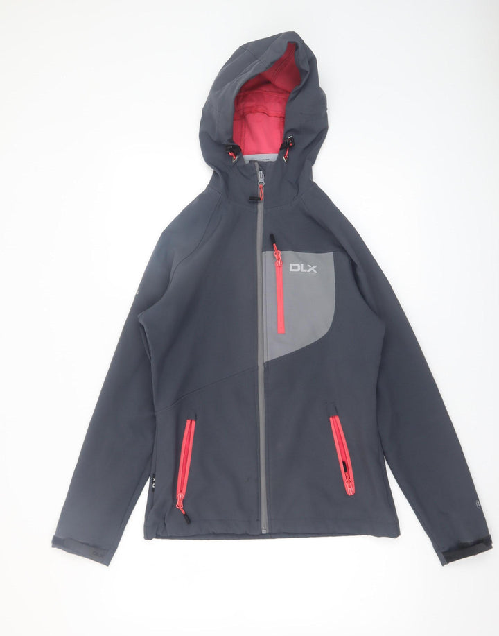 Trespass DLX Women's Grey Hooded Softshell Jacket XS Waterproof Windproof