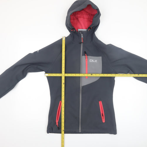 Trespass DLX Women's Grey Hooded Softshell Jacket XS Waterproof Windproof