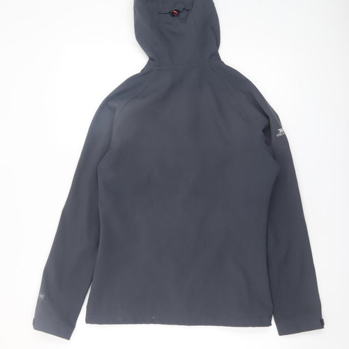 Trespass DLX Women's Grey Hooded Softshell Jacket XS Waterproof Windproof