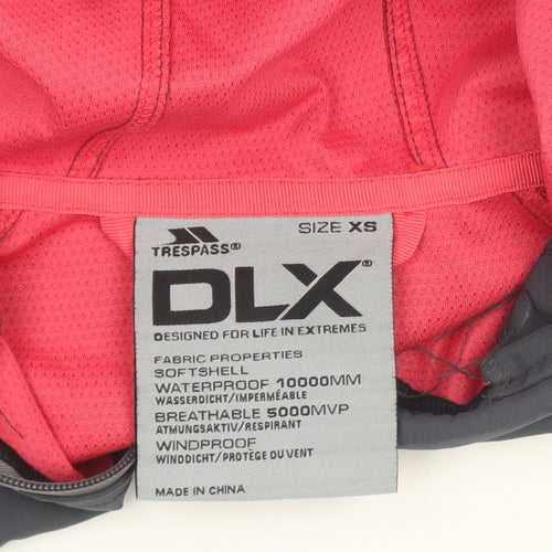 Trespass DLX Women's Grey Hooded Softshell Jacket XS Waterproof Windproof