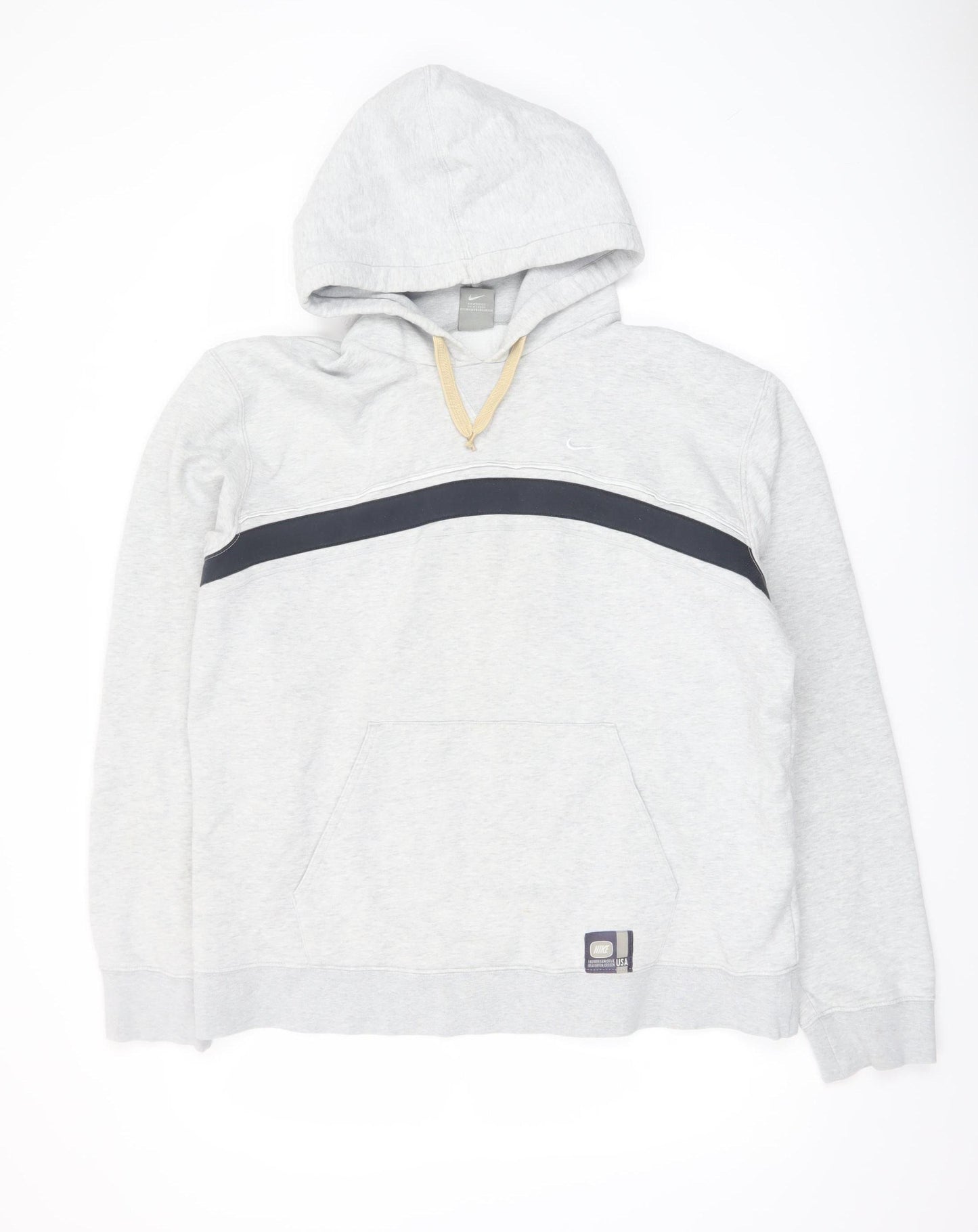 Nike Men's Grey XL Pullover Hoodie Fleece Sportswear