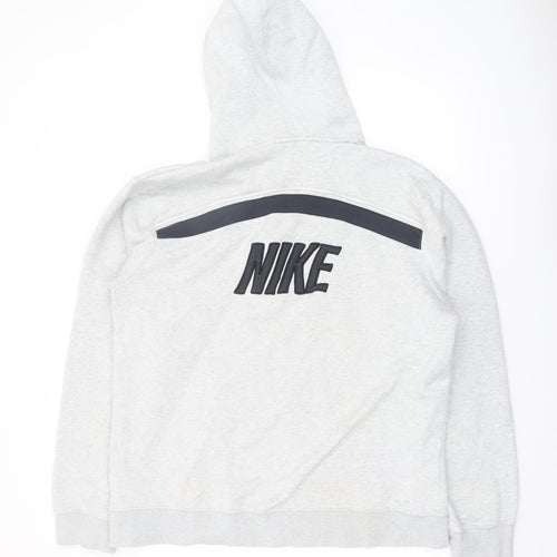 Nike Men's Grey XL Pullover Hoodie Fleece Sportswear