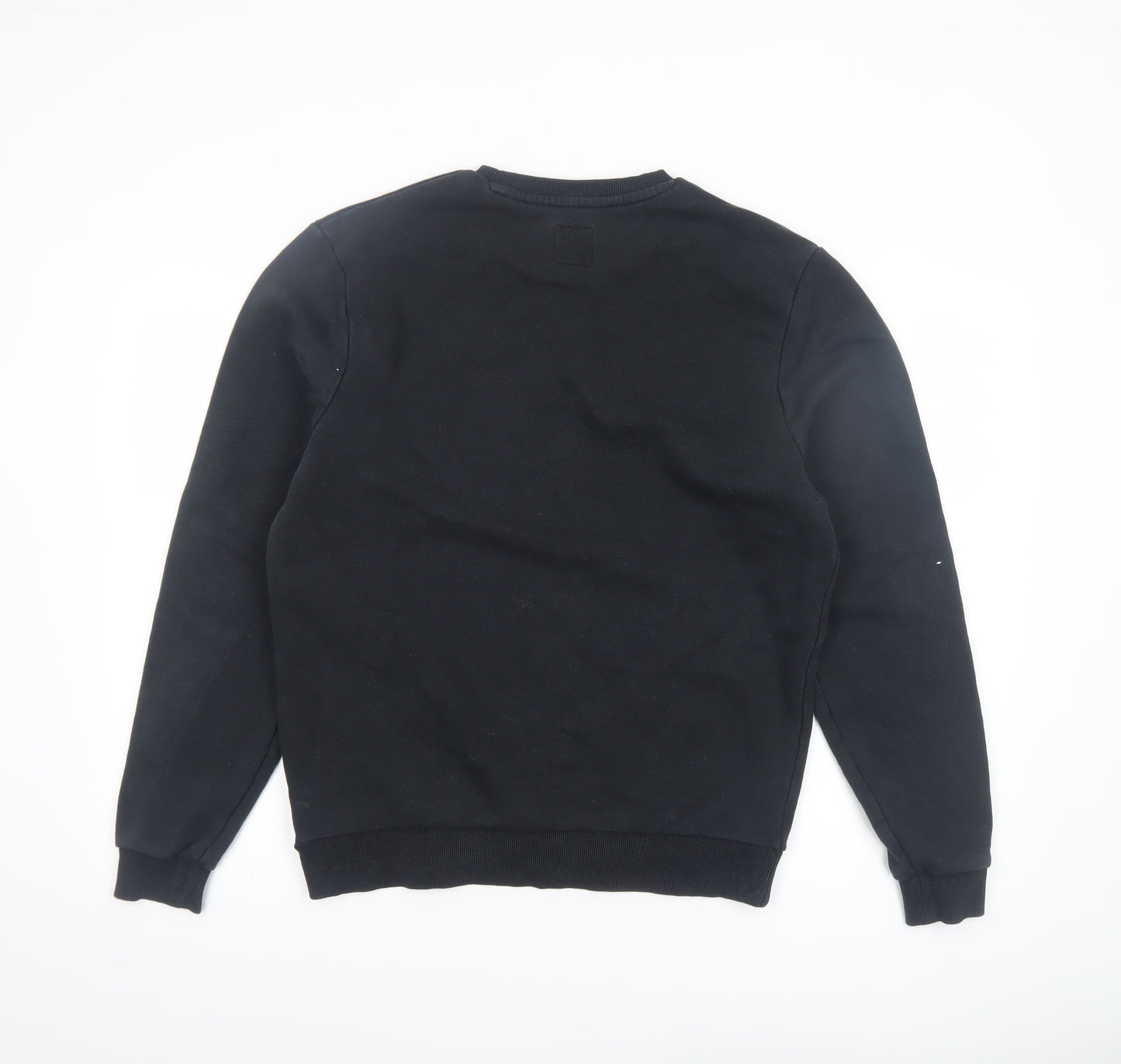 Jack Wills Men Black Medium Sweatshirt Pullover Crew Neck Fleece