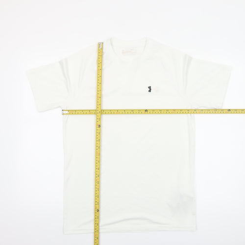 Under Armour Men's White Athletic T-Shirt Size S Moisture Wicking