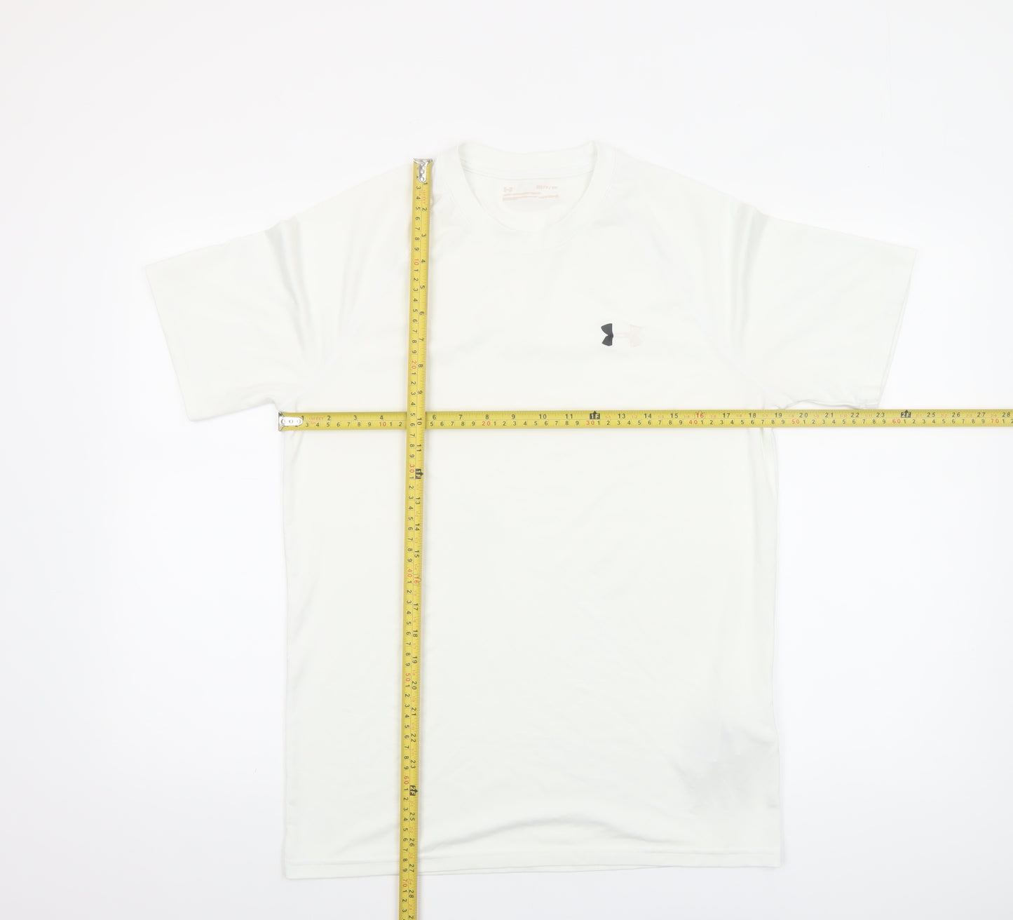 Under Armour Men's White Athletic T-Shirt Size S Moisture Wicking