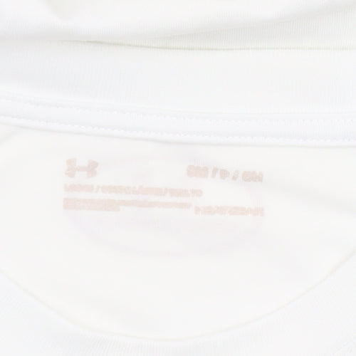 Under Armour Men's White Athletic T-Shirt Size S Moisture Wicking