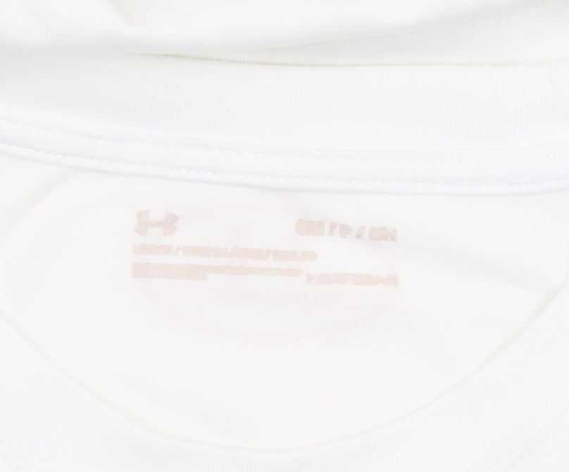 Under Armour Men's White Athletic T-Shirt Size S Moisture Wicking
