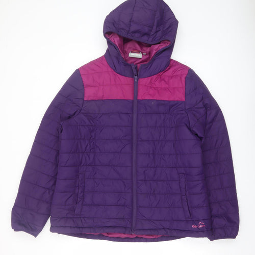 Peter Storm Women’s Purple Puffer Jacket Hooded Size 10