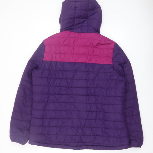 Peter Storm Women’s Purple Puffer Jacket Hooded Size 10