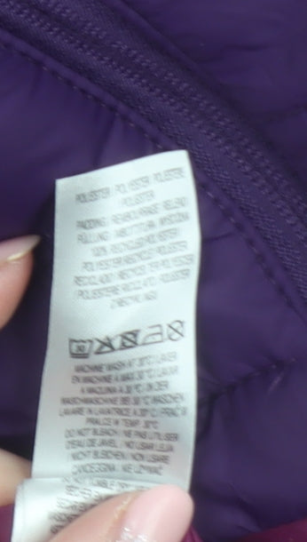 Peter Storm Women’s Purple Puffer Jacket Hooded Size 10