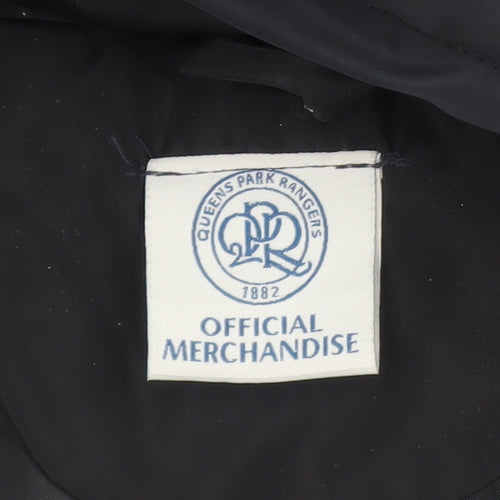 Queens Park Rangers Womens Blue Size 14 Long Hooded Puffer Coat