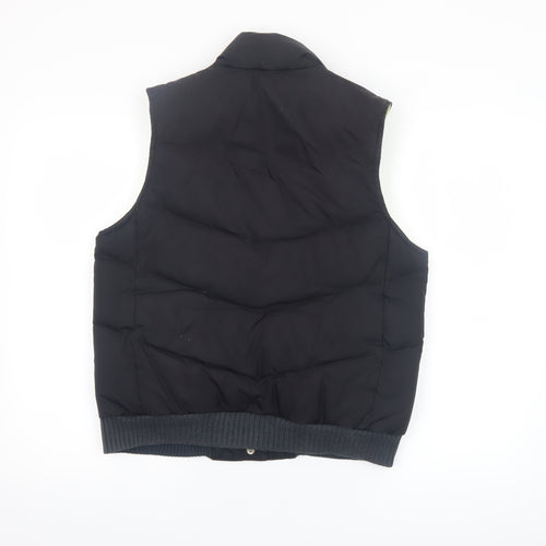 GAP Womens Black Puffer Waistcoat M Down Filled Winter Vest