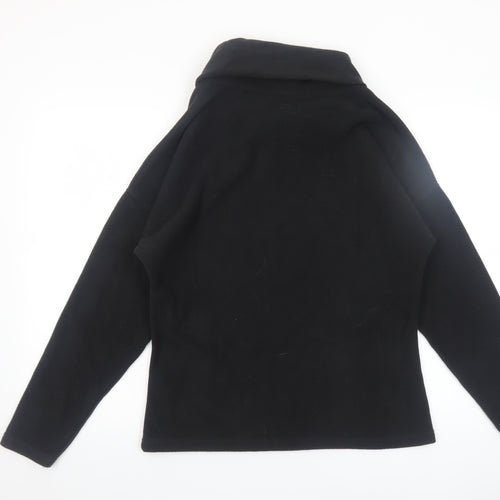 Mountain Warehouse Women Black Fleece Pullover Sweatshirt UK 12