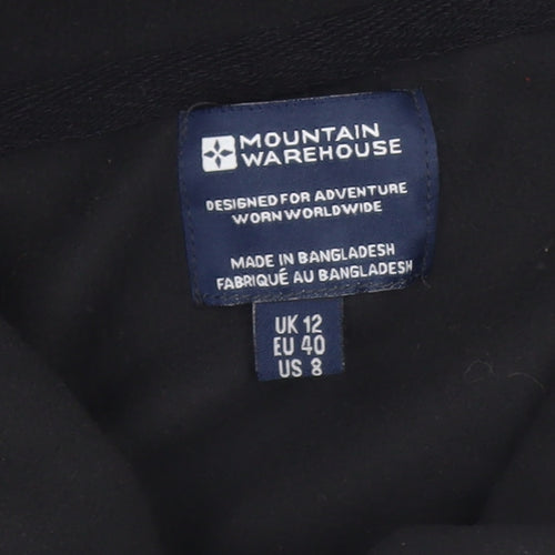 Mountain Warehouse Women Black Fleece Pullover Sweatshirt UK 12