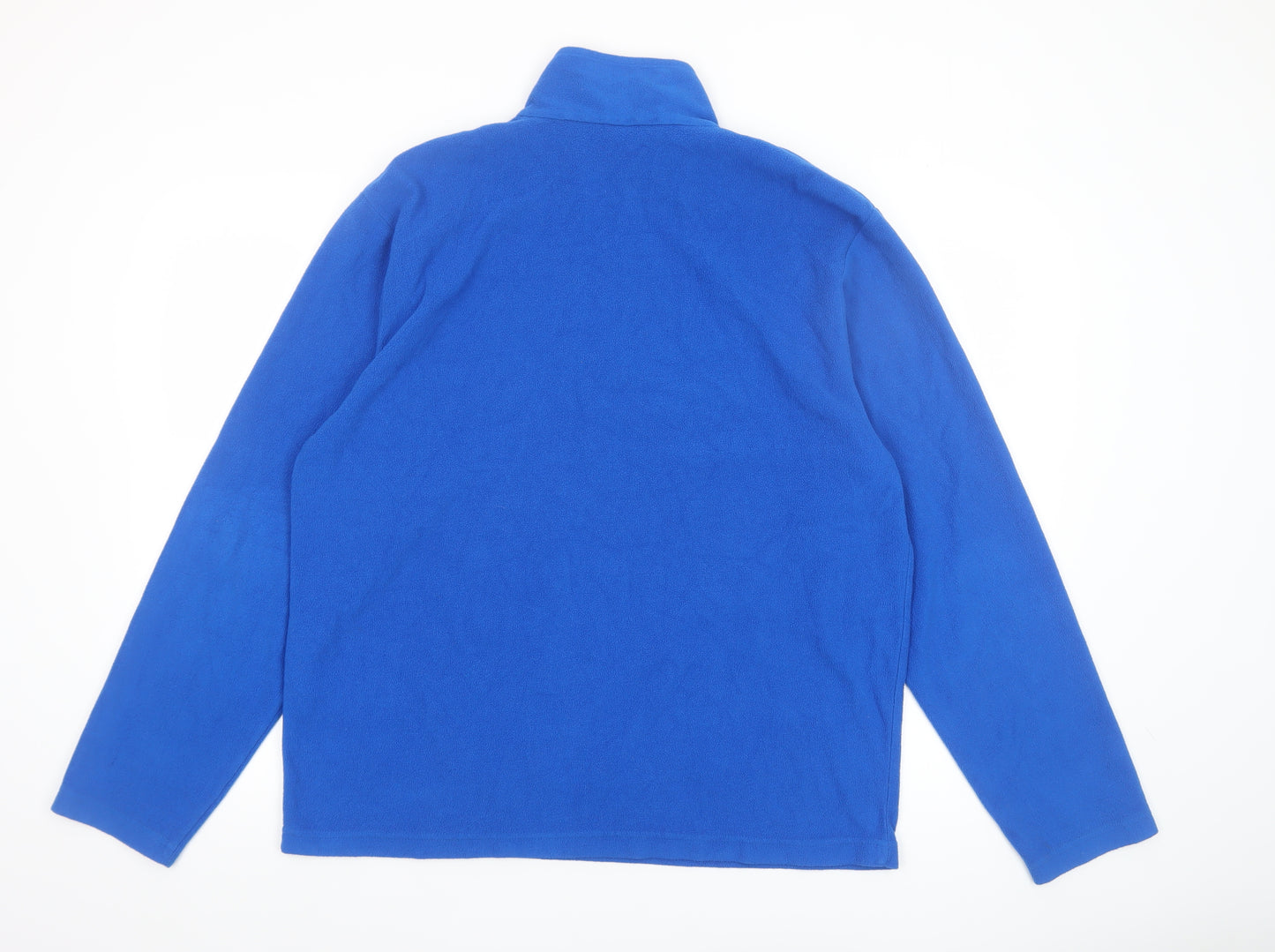 Regatta Mens Blue Fleece 1/4 Zip Pullover Sweatshirt Size L