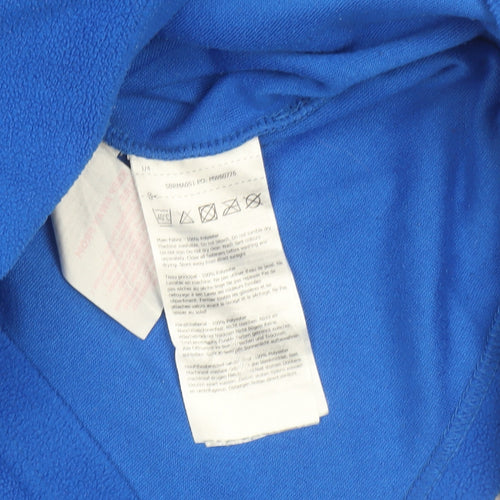 Regatta Mens Blue Fleece 1/4 Zip Pullover Sweatshirt Size L