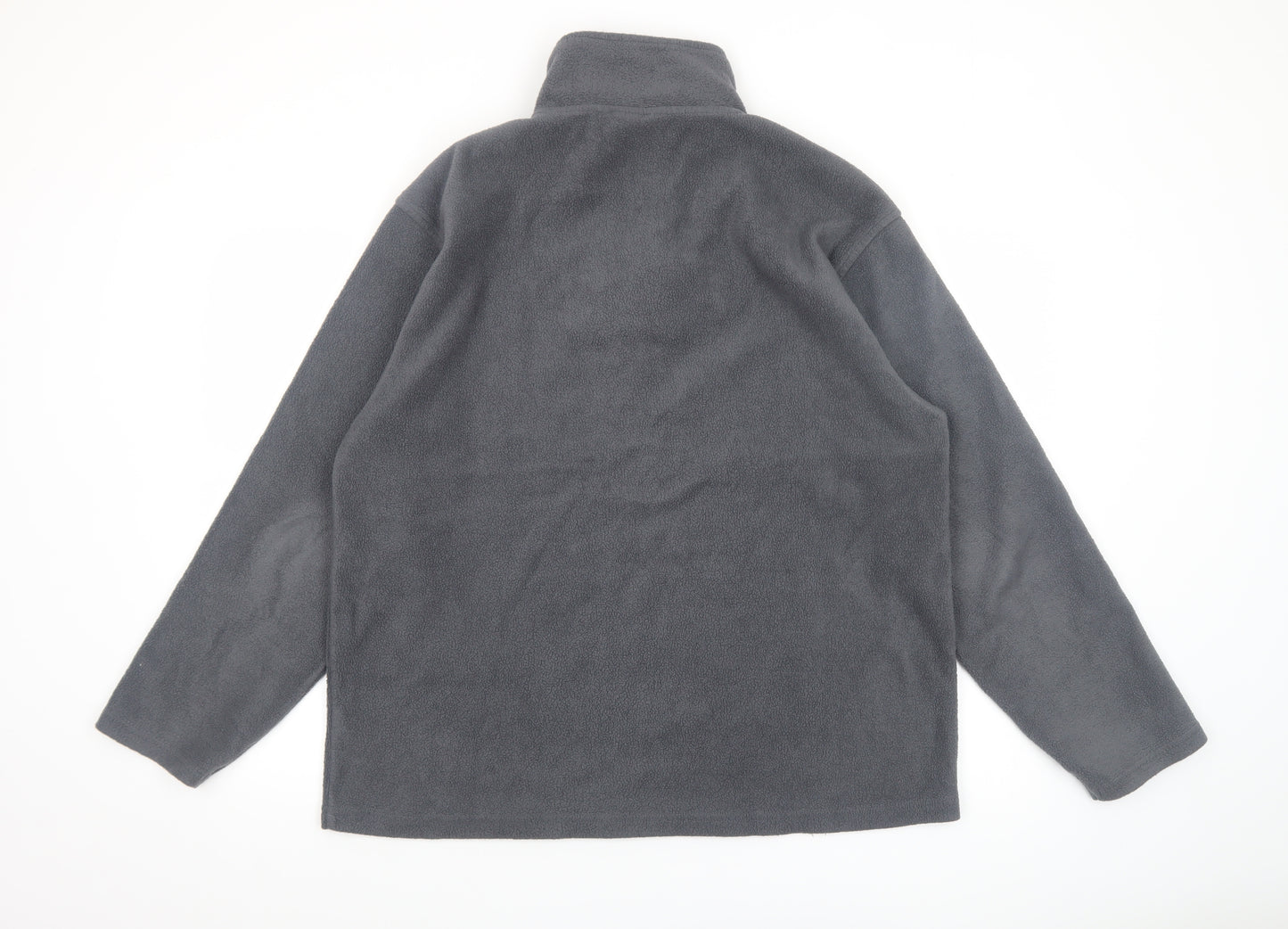 E-Bound Mens Grey Fleece 1/4 Zip Pullover Sweatshirt XL