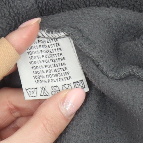 E-Bound Mens Grey Fleece 1/4 Zip Pullover Sweatshirt XL