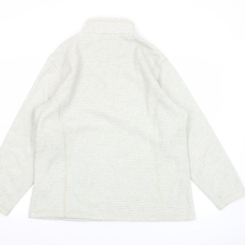 Regatta Women Beige 1/4 Zip Fleece Pullover Sweatshirt UK 16