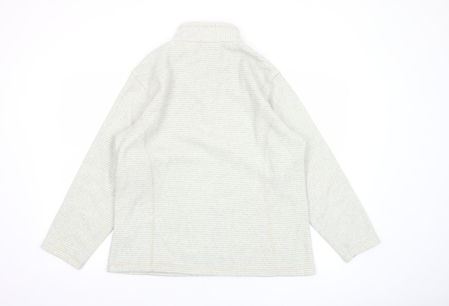 Regatta Women Beige 1/4 Zip Fleece Pullover Sweatshirt UK 16