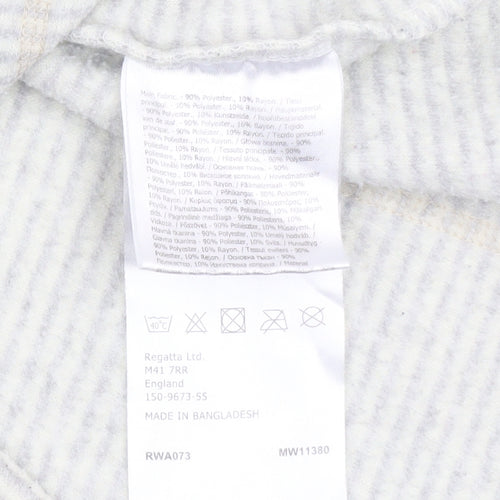 Regatta Women Beige 1/4 Zip Fleece Pullover Sweatshirt UK 16